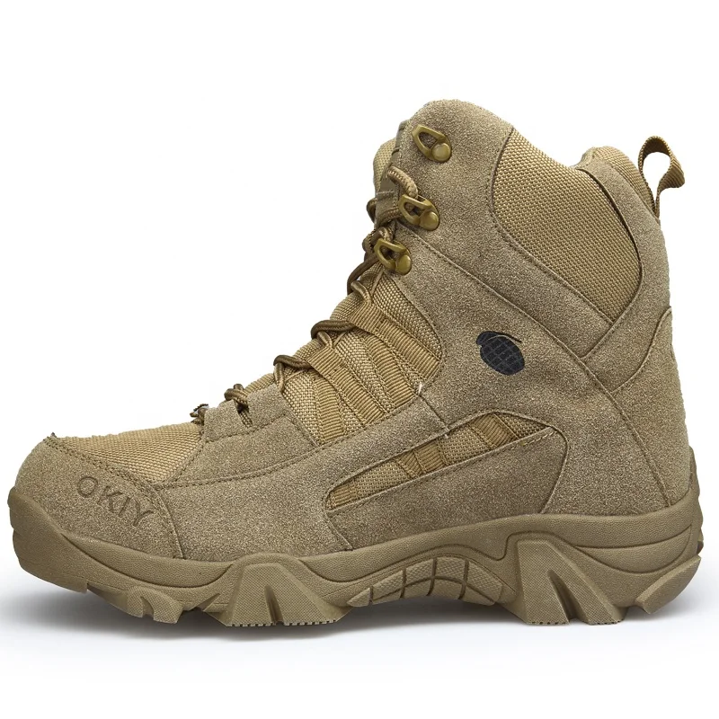 Men Boots Mens Desert Waterproof Work Safety Climbing Hiking Shoes Ankle Outdoor Boots