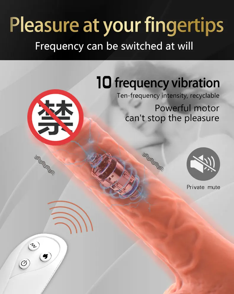 Soft Big Cock Penis Women sex toy Suction Cup telescopic swing penis wireless remote control silicone vibrator Dildo