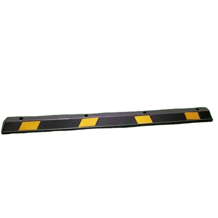 HONGQIAO 2M Car Stopper Custom Road Speed Limiter Safety Rubber Parking Lot Bumpers Wheel Stopper Parking Wheel Stop