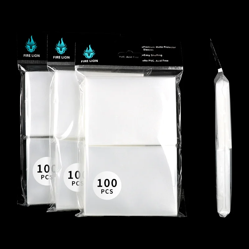 Clear Matte Japanese Standard Size Retailed Orange MTG TCG Card Game Deck Protector Trading Card 100 Pcs Per Pack in STOCK