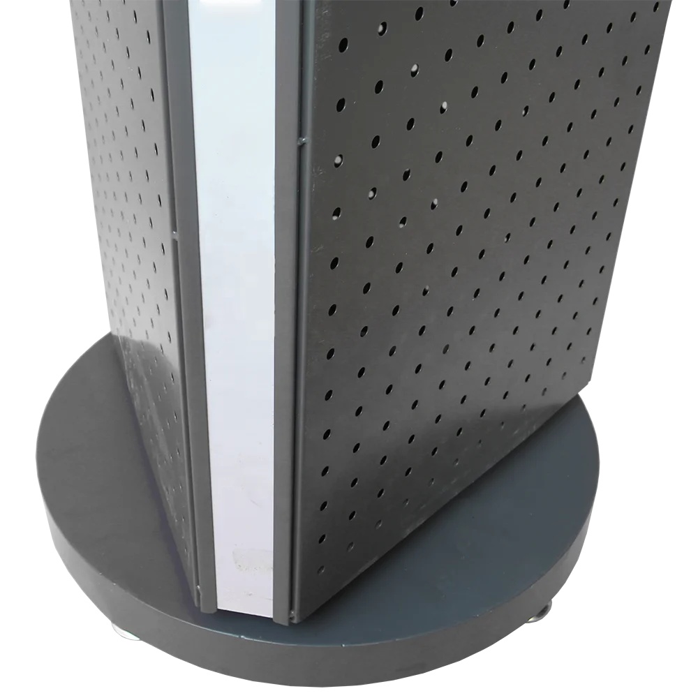 Custom Store Postcard Jewelry Stationery Key Chain Phone Accessories Tool Metal Pegboard Rotating Spinner Display Stand Rack