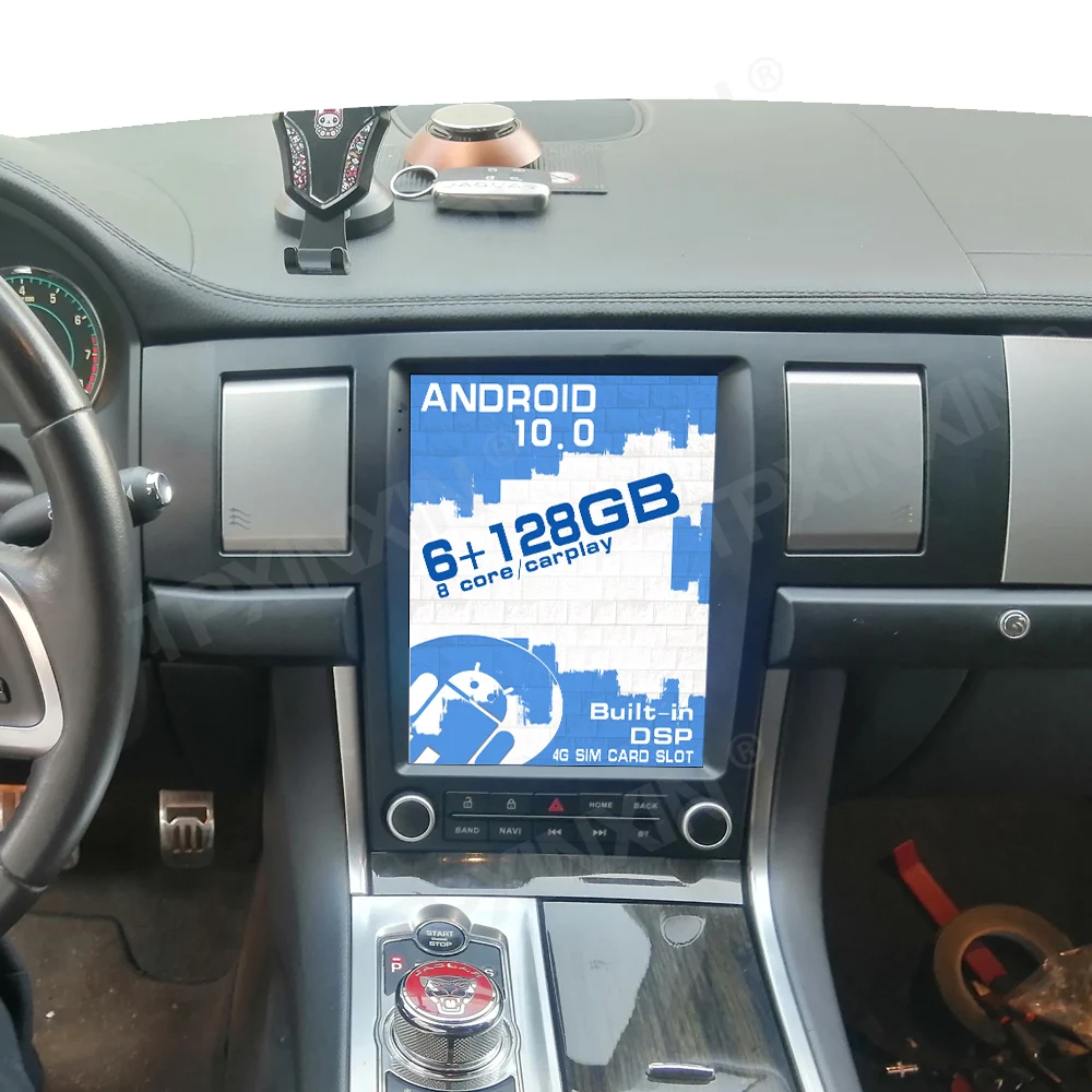 For XF 2004 2005 - 2015 Car Radio 128GB Tesla Screen Android Multimedia Player GPS Navigation Audio