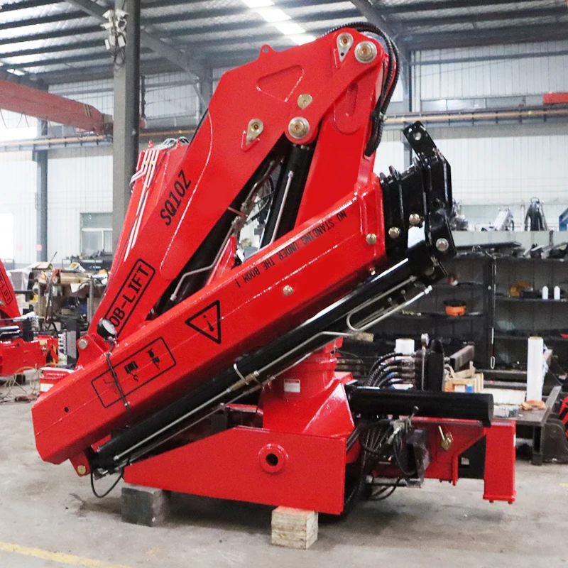 BOB-LIFT best price 10 ton folding arm crane manipulator hydraulic crane truck mounted crane for sale