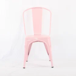best selling factory supply Sillas Iron cafe dining chairs for Bistro Restaurant Cafe with colorful painting