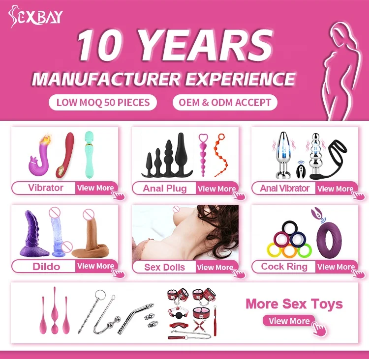 Sexbay High quality ten frequency vibrating metal five head silicone lock ring vibrating remote metal anal plug men women