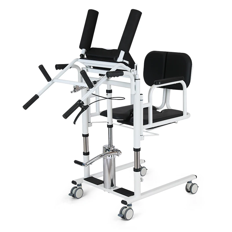 Move Nursing Bedridden Elderly Care Artifact Paralyzed Hydraulic Assisted Standing Lifter Transport Chair Patient Lift