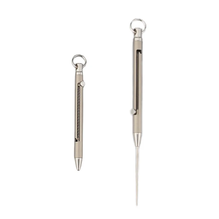 Pure Titanium Protective Case Holder Integrated Design Telescopic Toothpick