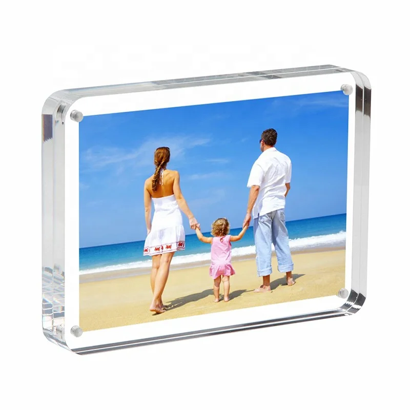 5x7 Clear Crystal Round Corner Acrylic Photo Frame Lucite Acrylic Frameless Picture Frame