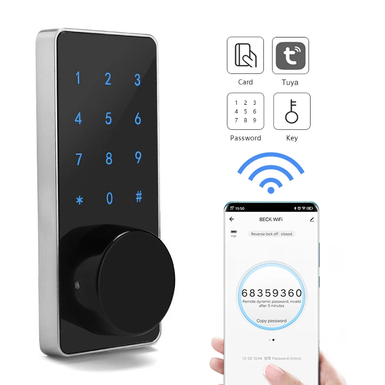 Top security automatic wifi electronic home app smart lock M7W