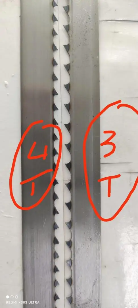 High Quality WHOLESALE PRICE ITALIAN STANDARD SALVADOR BAND SAW BLADE 1650MM*16MM*0.5MM*4T