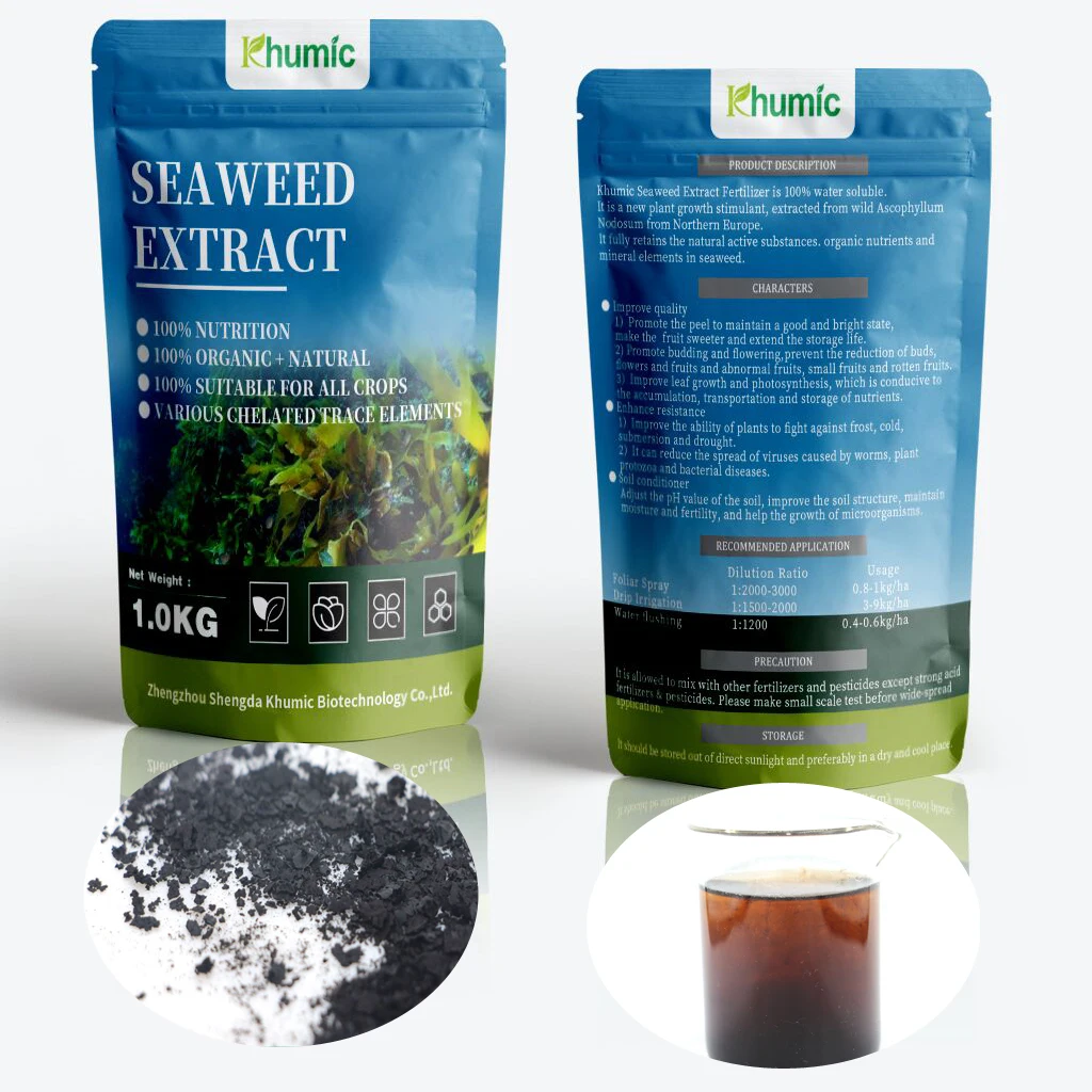 Khumic-Alga 800 Seaweed extract Natural organic biostimulant kelp extract fertilizer