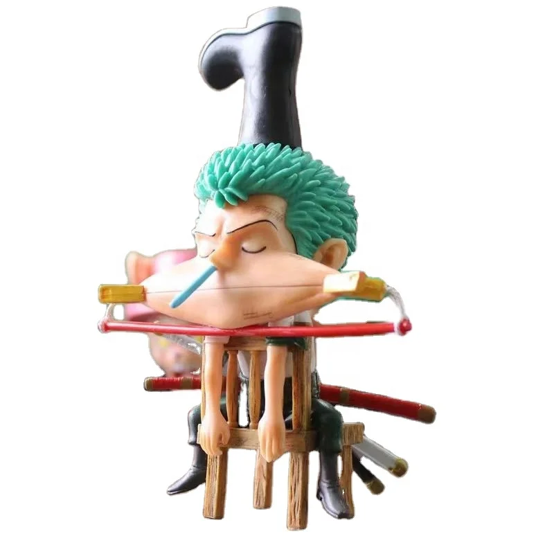 Anime One Piece Silly Beauty Jian Hao With Sleepy Luffy Zoro Sanji Boxed Decoration Model Action Figure Toys