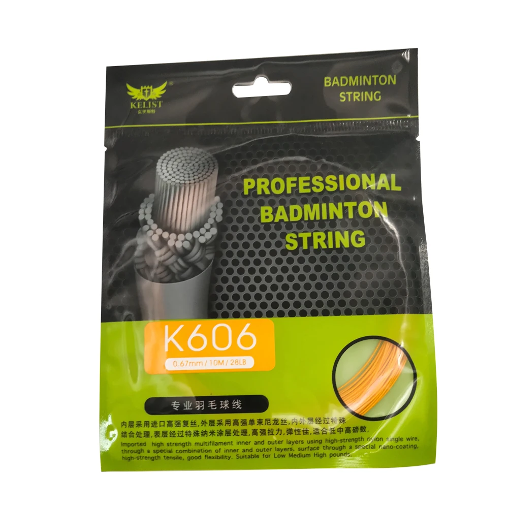 High Durable Badminton Racket String Manufacturer KT606 10m Badminton String