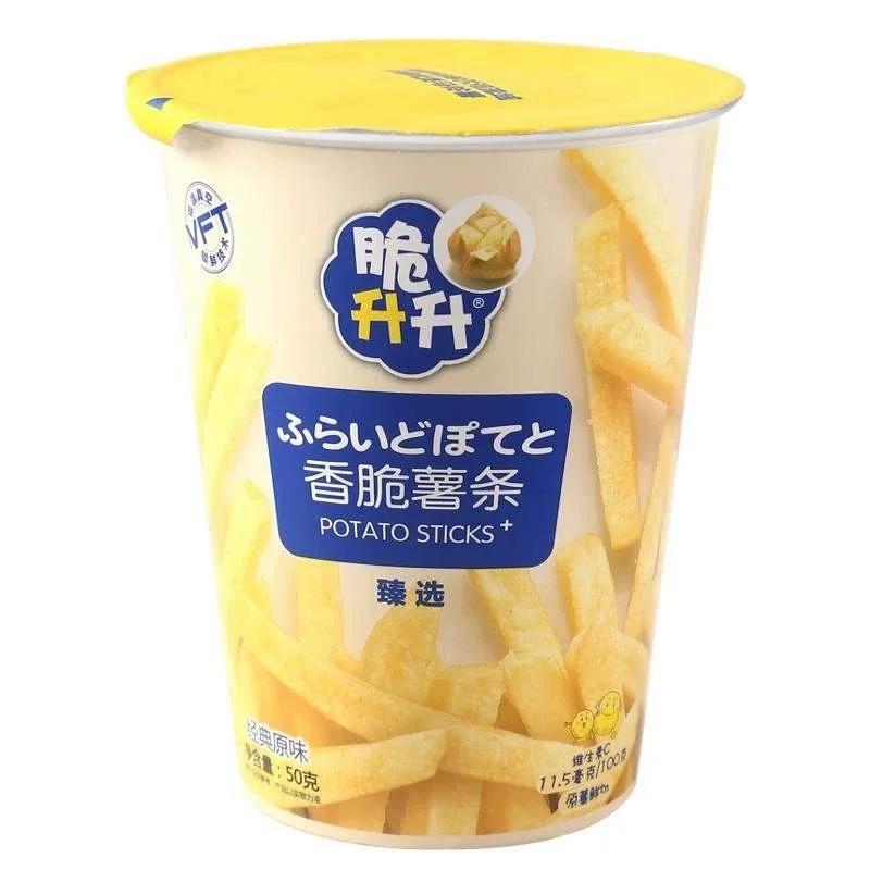 Wholesale potato sticks 50g Chinese food exotic snacks VF Crispy French Fries 7 flavors potato sticks chips