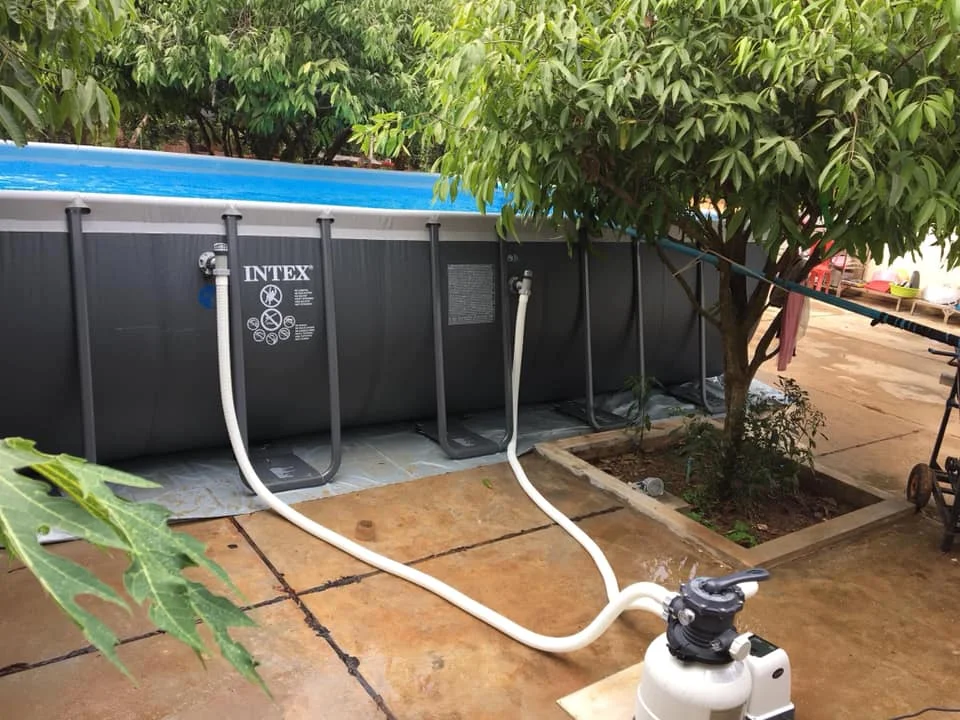 INTEX 26364 7.32mX3.66mX1.32m HOT SALE OUTDOOR PVC ABOVE GROUND FRAME POOL ACCESSORIES FOR ADULT