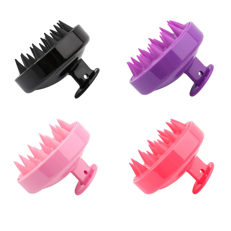 Silicone Shampoo Brush Head Scalp Brushes Massage Comb Hair Root Itching Clean The Scalp Thoroughly Body Massage Bath Brush