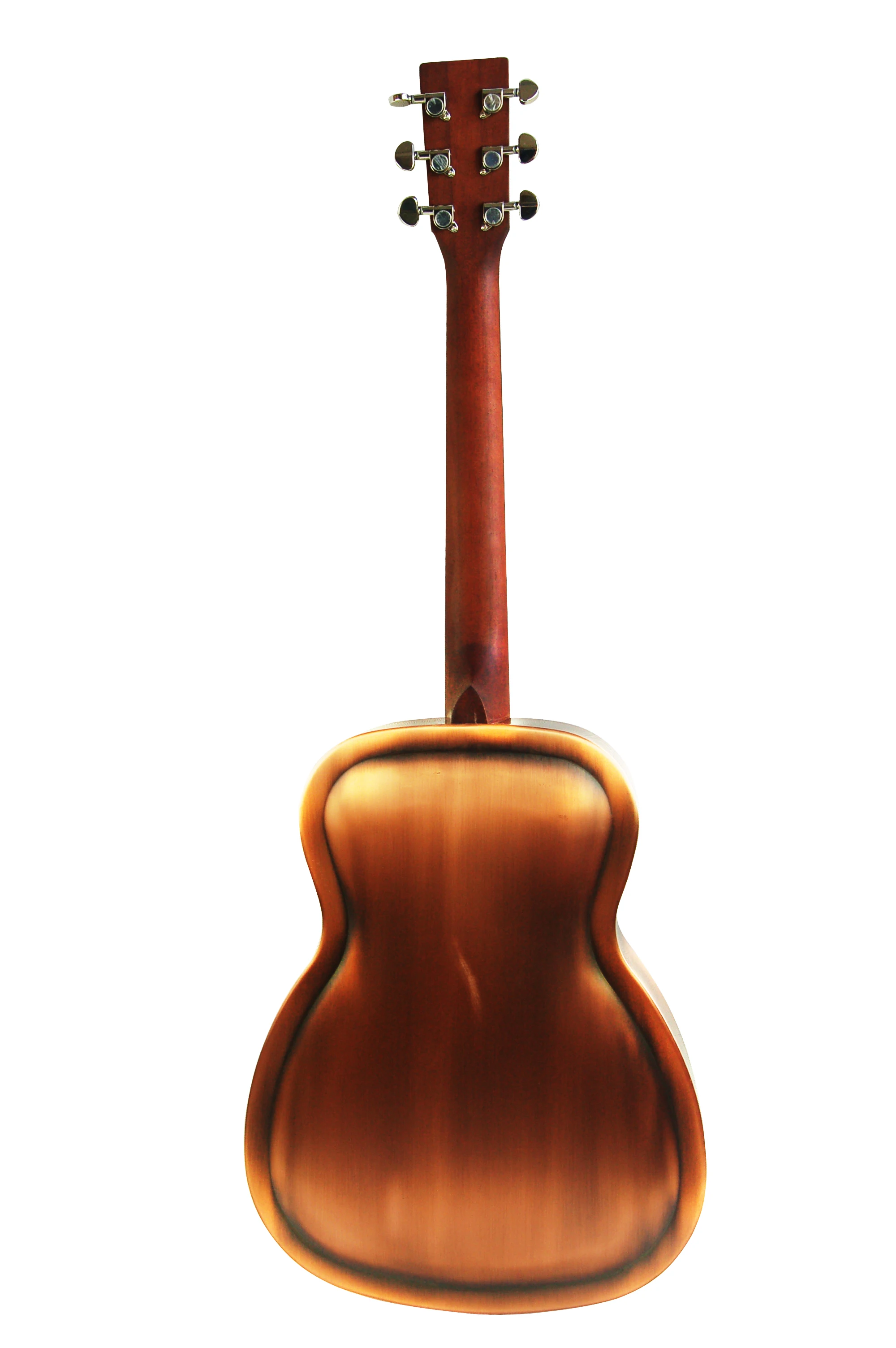 
Kinglos brass resonator with mahogany double neck electric mahogany bass guitar 