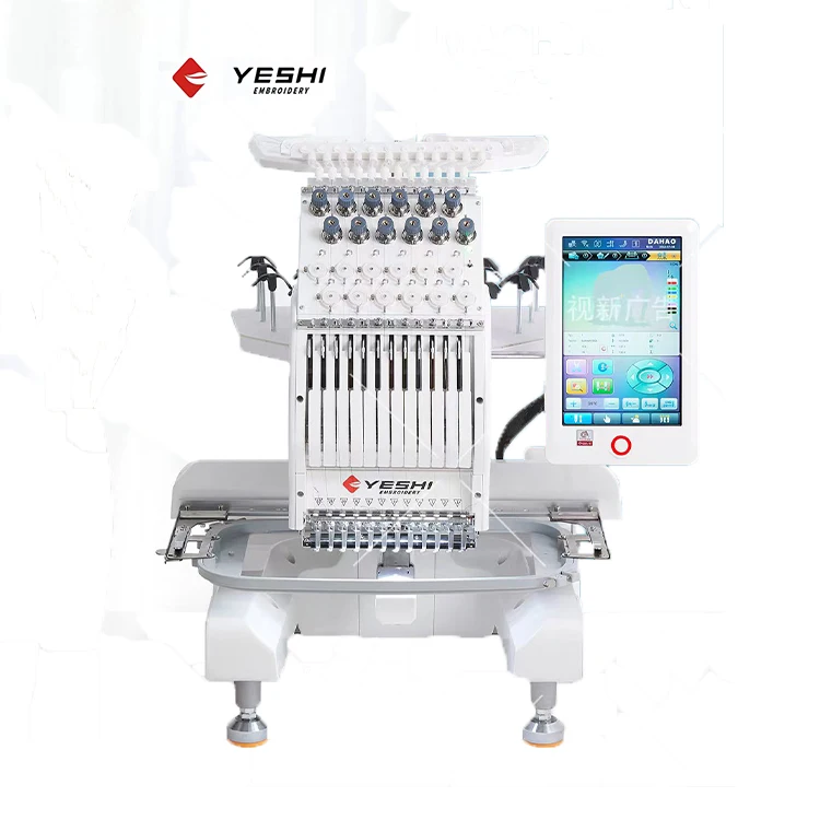 5 years warranty lifetime service yeshi brand home use High Speed Multi Function T-shirt Flat mini small Embroidery Machine