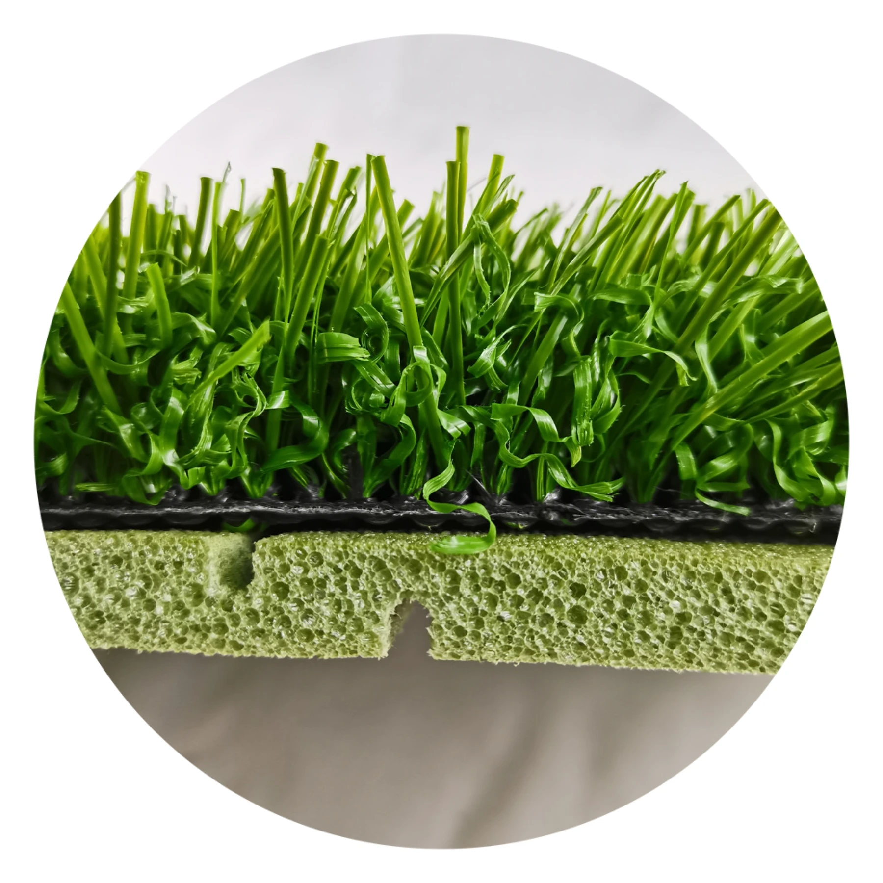 Sports field  artificial grass synthetic turf shock pad underlay