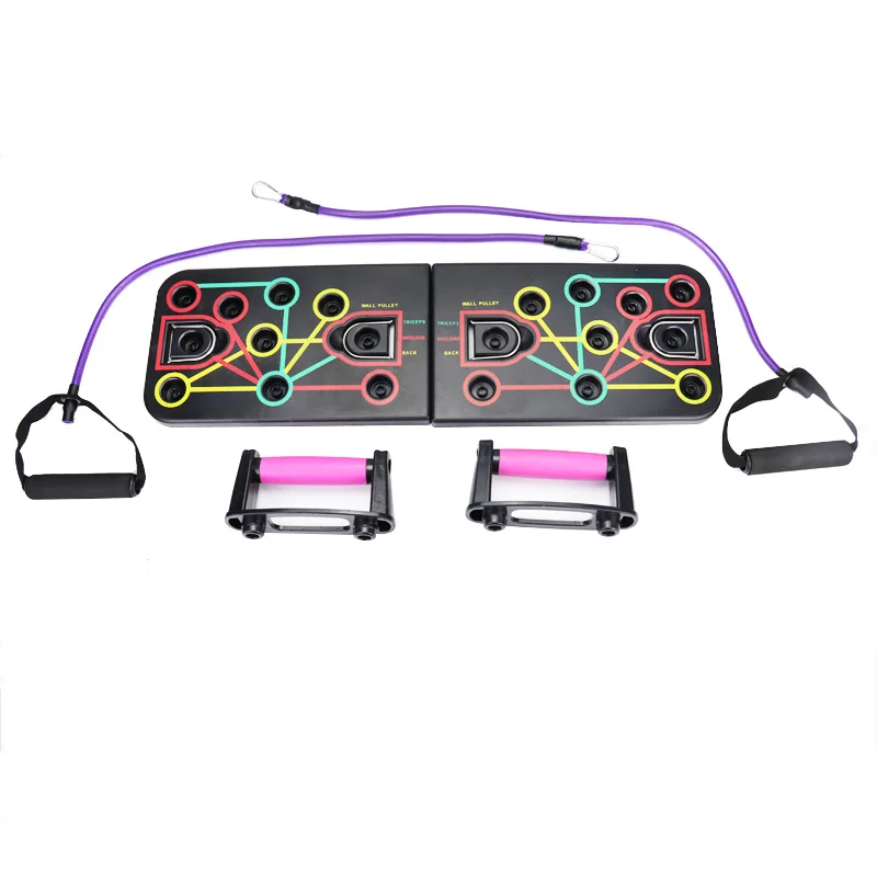 2020 New Design Portable Push Up Board  With Resistance Band