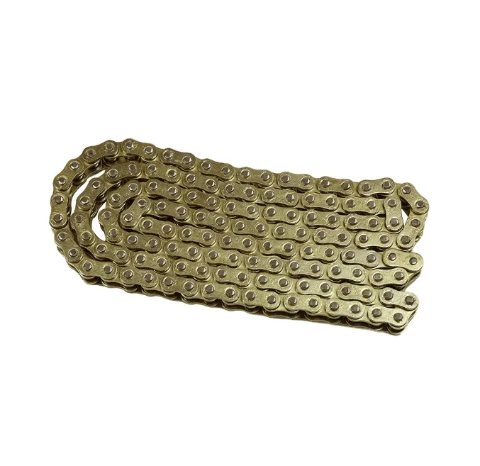 High Performance Motorcycle Chain 428H O Ring Golden Chain Sets Seal Chain For Motorcycle For Sale