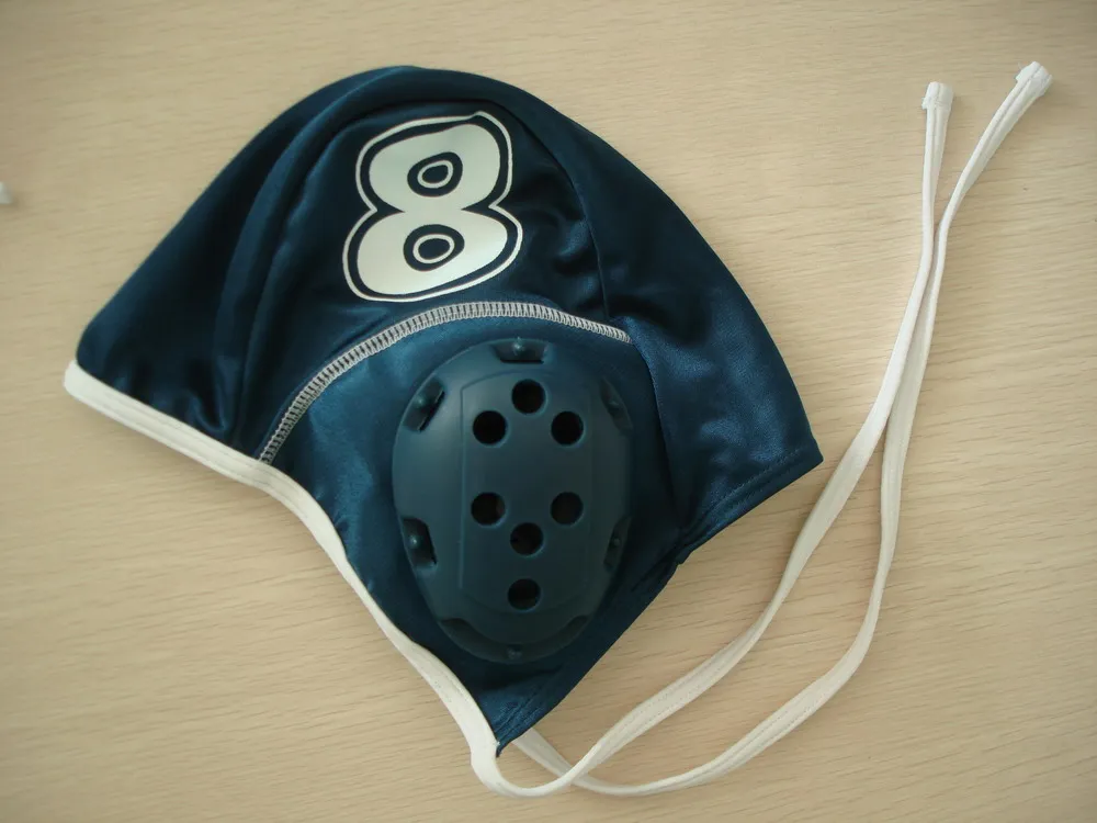 
Adult water polo caps team set with numbers print on two faces,individual waterpolo caps with soft earlids 