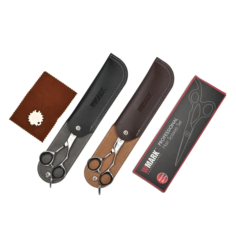 Wmark 6Cr13 Stainless Steel Scissors Set Salon Shears Cutting Professional Scissors Set For Barber Salon