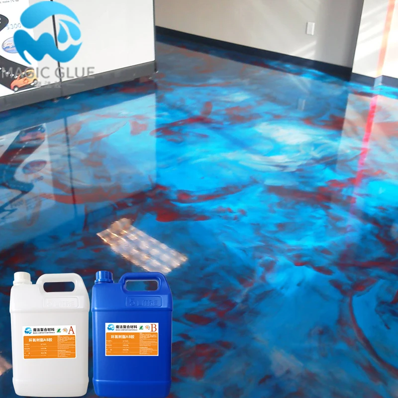 Self leveling AB glue epoxy resin for living room