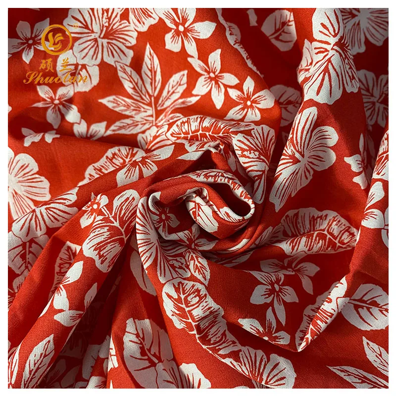2023 Textile Rayon Woven  Poplin Fabric Printed  Factory Delivery  100% Cotton Fabric For Grade Suits and Shirts