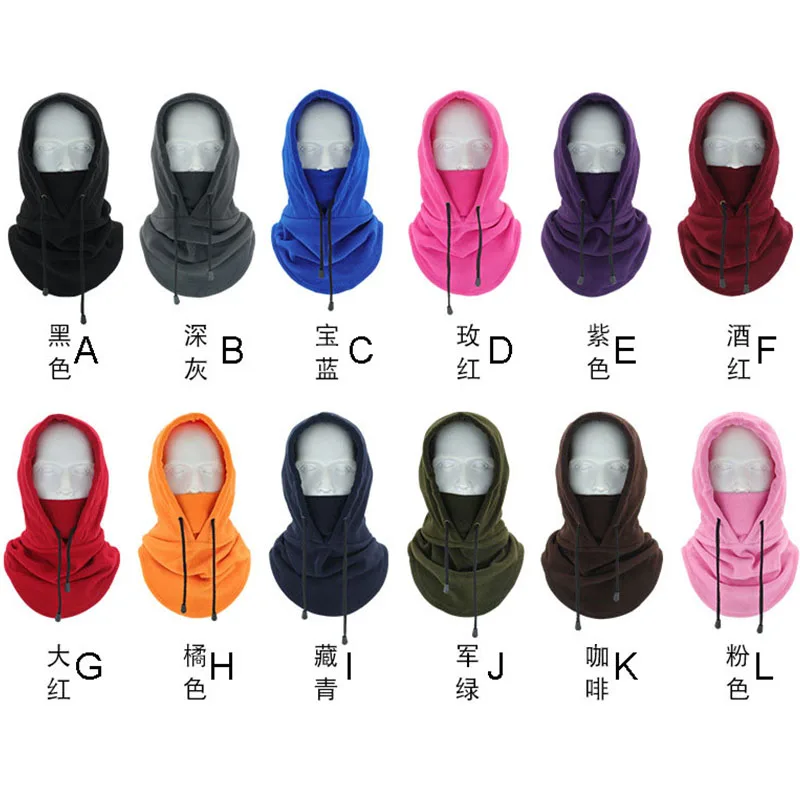 Top design Fleece Balaclava Cover Skiing Face Shield Men Warm Thermal Fleece Balaclava Face Beanies