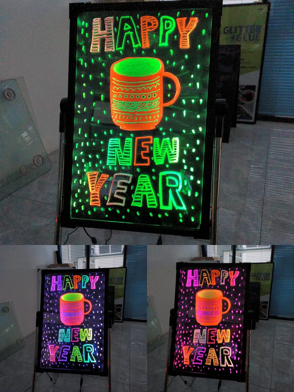 6mm Fluorescent Pen Liquid Chalk Marker For School Art Painting Gift Stationery