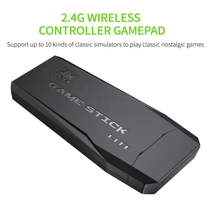 Wireless Home Mini TV 4K Game Stick M8 Console for PS1 Moonlight Treasure Box FC 10000 games 64gb 4k M8 Game Stick
