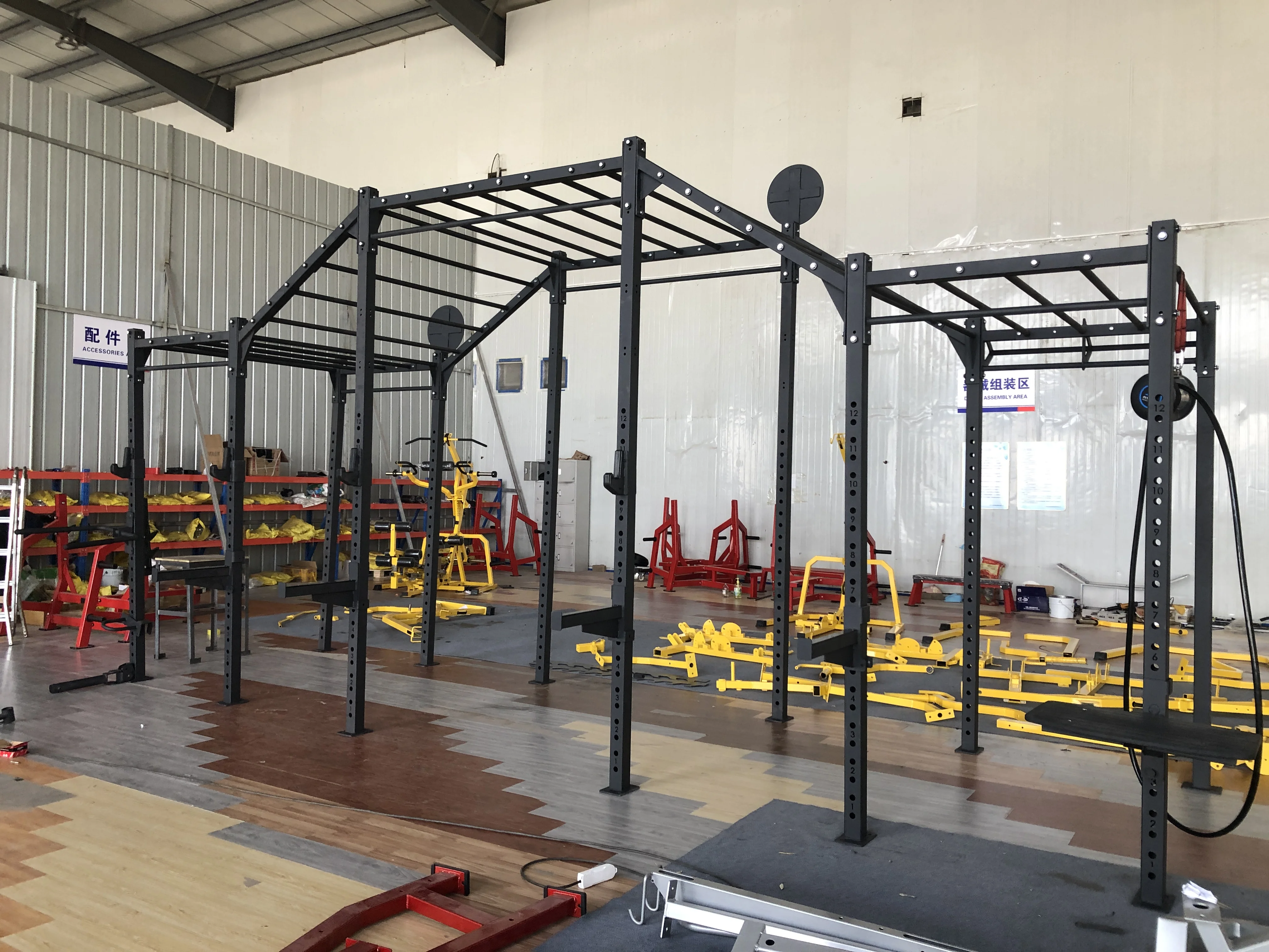 commercial multi station functional gym fitness equipment CF crossfit equipment rack machine
