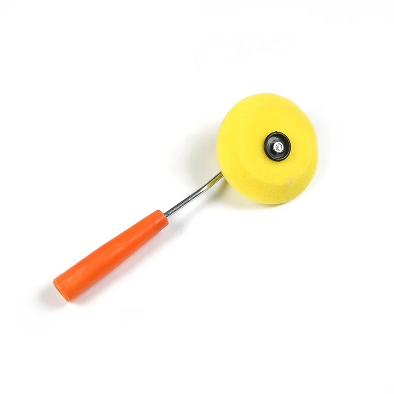 Round Style Foam  Brush Paint Roller Brush with plastic handle