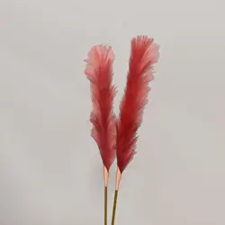 High Quality False Large Fluffy Grey Beige Artificial Dried Pampas Grass For Sale