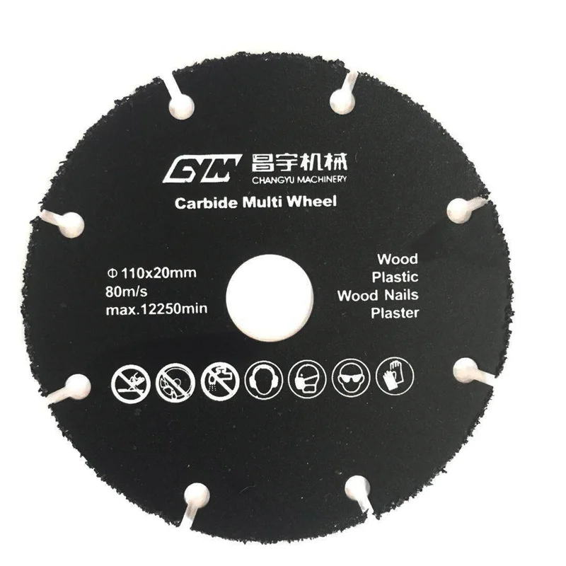 Amazon hot sale 125mm Tungsten Carbide tip coated circle circular round multi function cutter saw blade disc