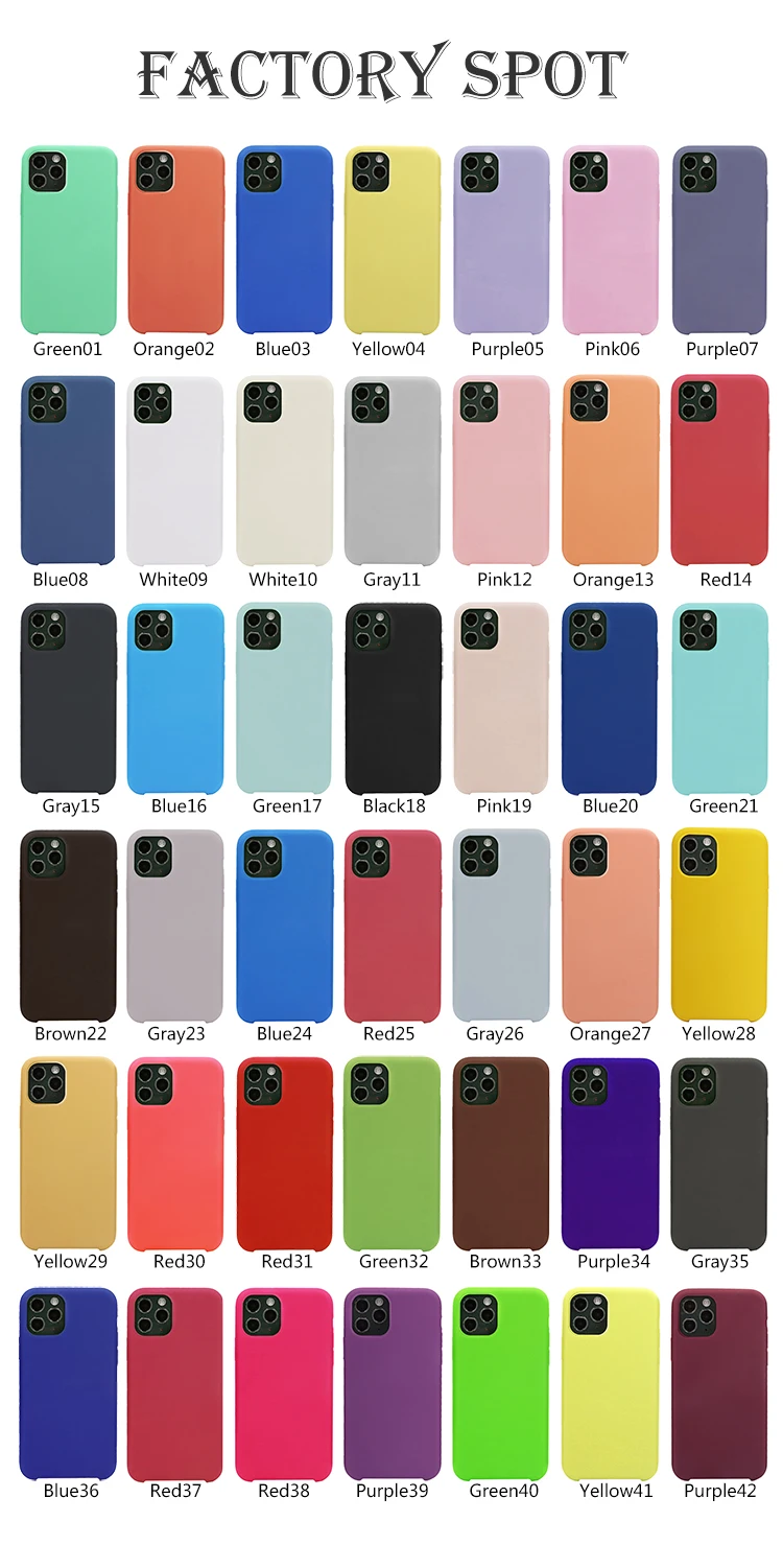 
Anti scratch fabric high quality liquid silicone mobile cell phone cover case for iphone 11 