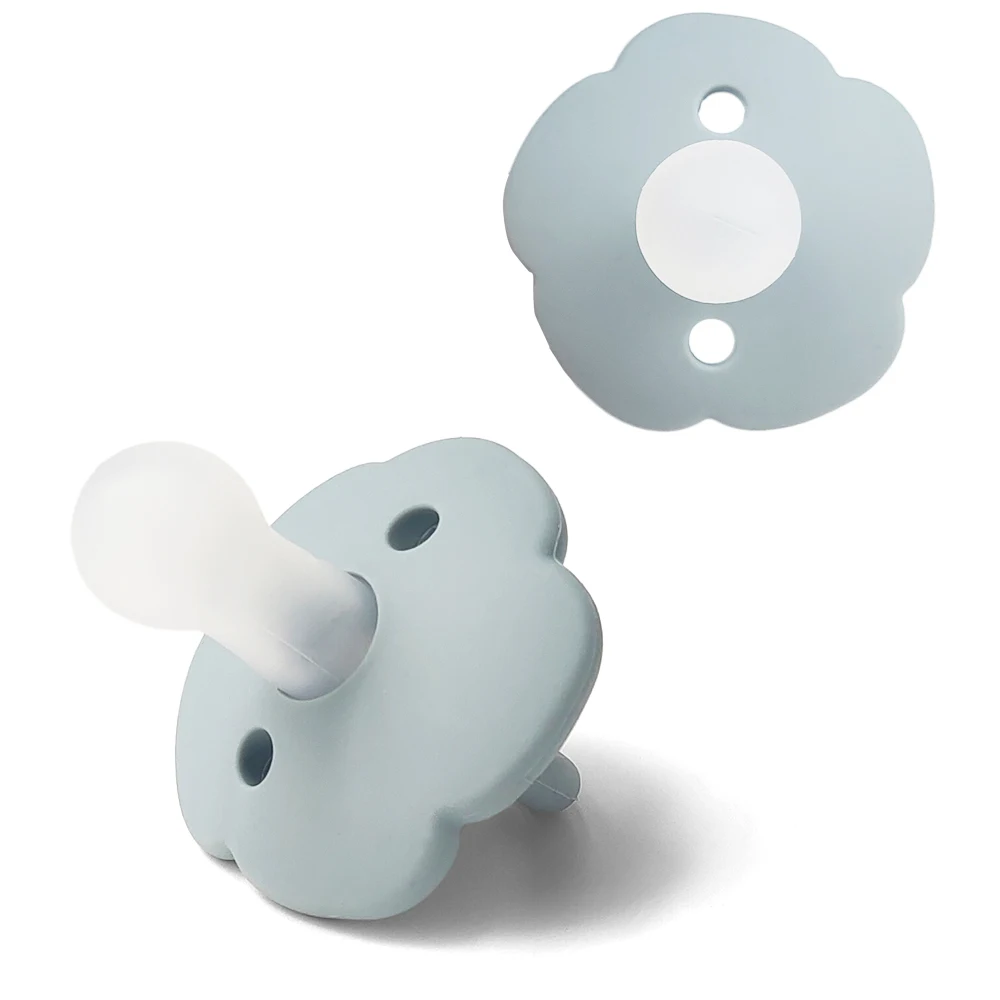 Wholesale Eco Friendly BPA Free Transparent Silicone Baby Teether Pacifier