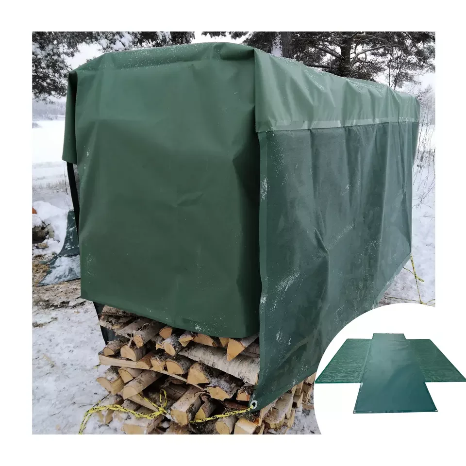 Wood Tarpaulin Cover Protective Tarpaulin Fabric PVC Tarpaulin with UV Treated for Firewood