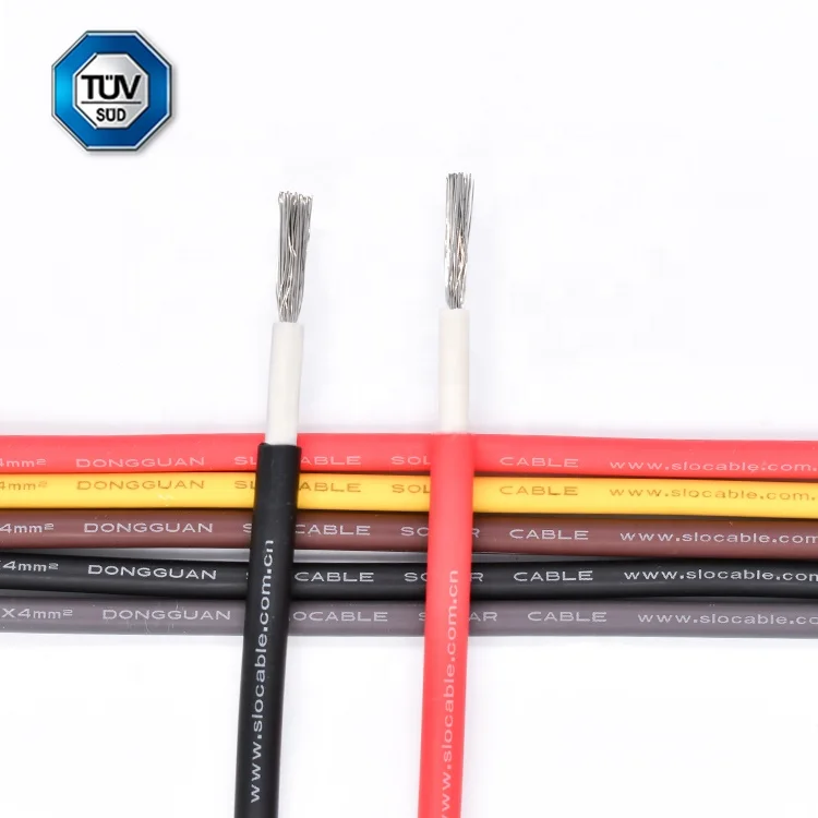 Slocable 4mm Single Core Wire 1500v Solar Photovoltaic Cable awg Electric Discount Wire Solar Cable Price