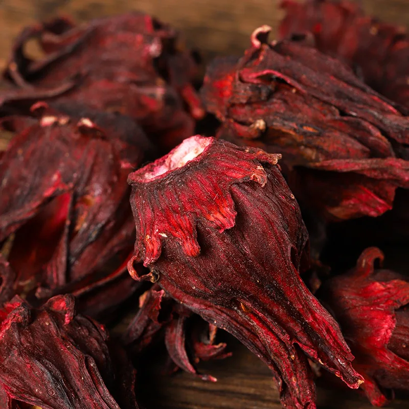 Dry Red Roselle Hibiscus Tea Organic Dried Hibiscus Flower Tea Herbal Roselle  Dried Hibiscus Flowers