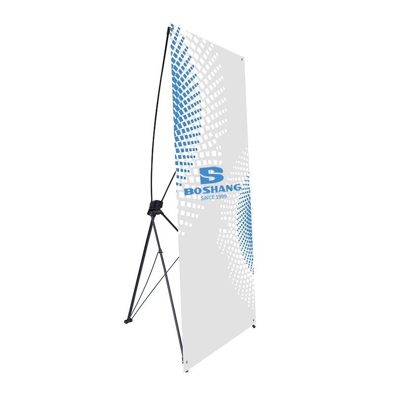 Economic x banner display Outdoor Aluminum Material X style Stand Display x frame banner stand for Advertising Post