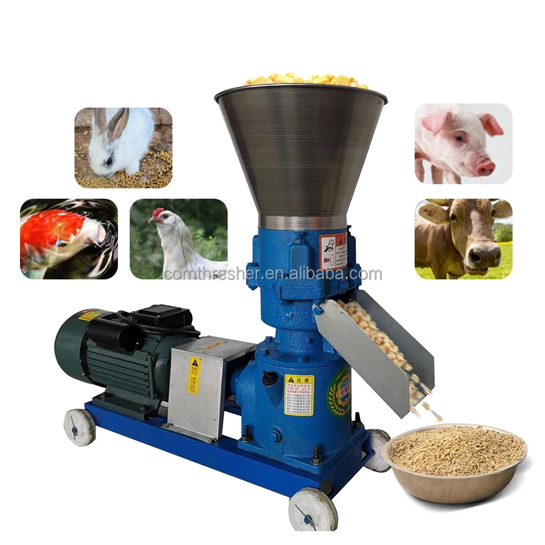 Poultry Chicken Feed Pellet Machine Fish Making Animal Processing Machines With Gasoline Engine