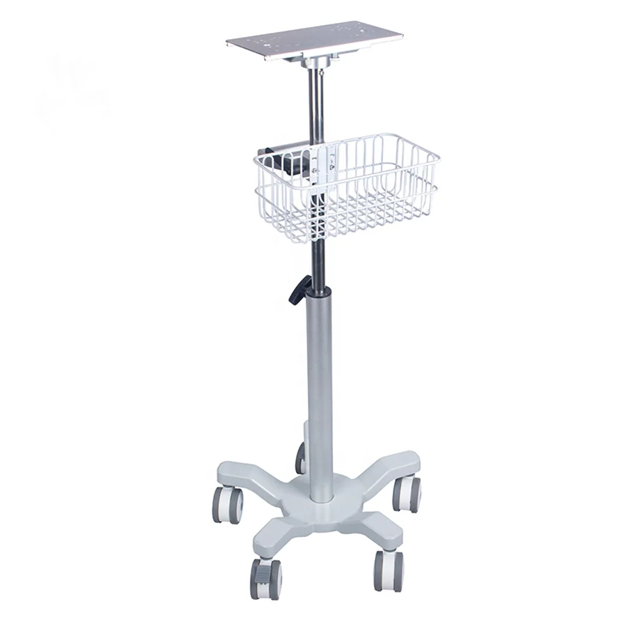 IN-PT Medical Monitor Stand Stainless Steel Medical Instrument Patient Monitor Trolley For Hospital