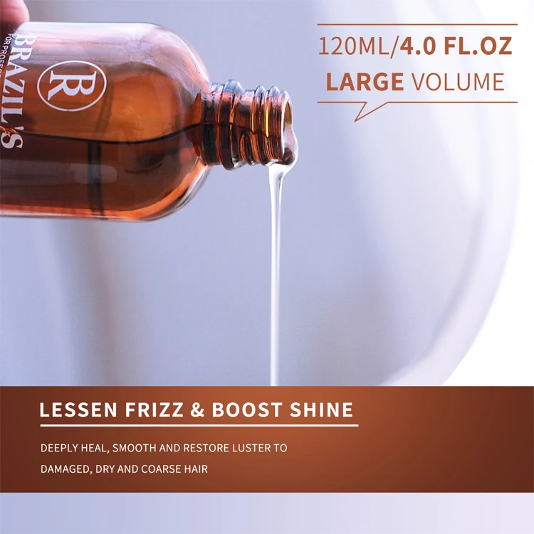 Factory Wholesale Organic Leave-in Heat Protectant Moisturizing Anti-frizz Gloss Moroccan Hair Treatment Oils