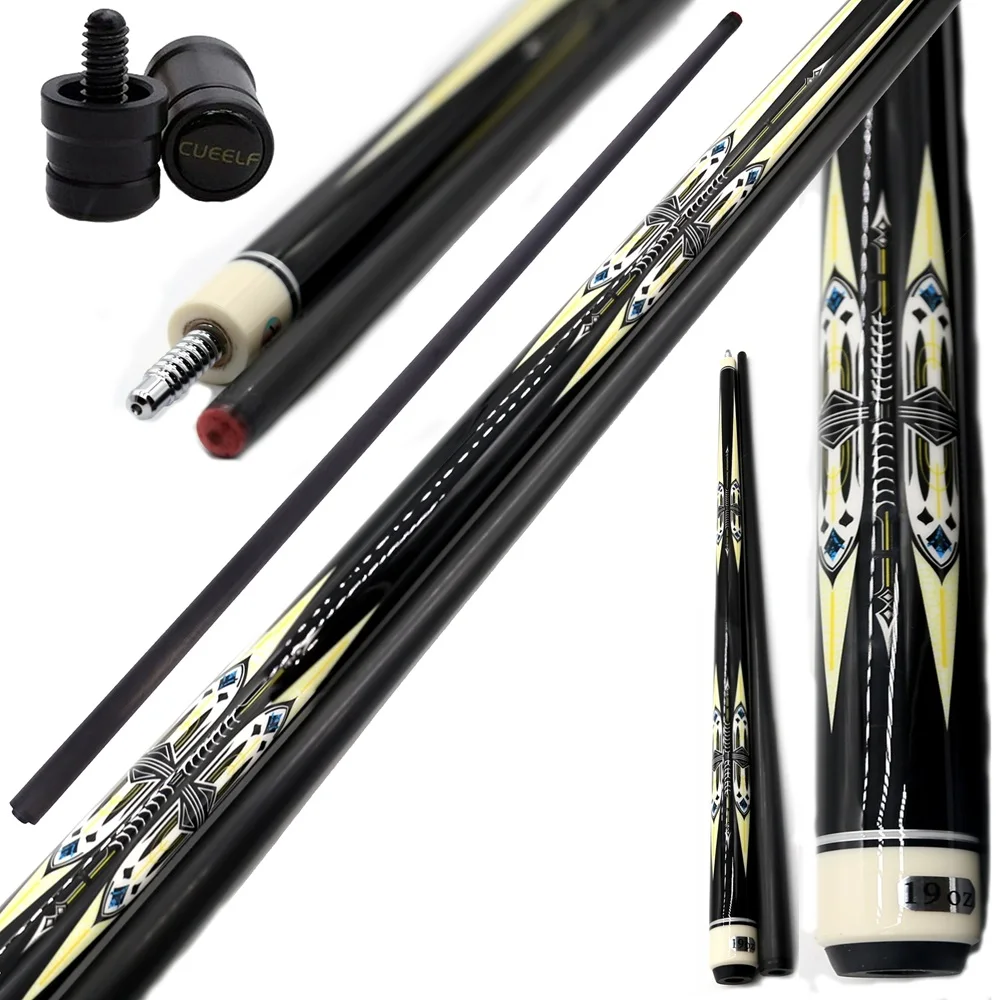 Cueelf Wholesale High Quality Canadian Maple Billiard Pool Cues  Carbon Fiber Pool Cue Shaft  Stick