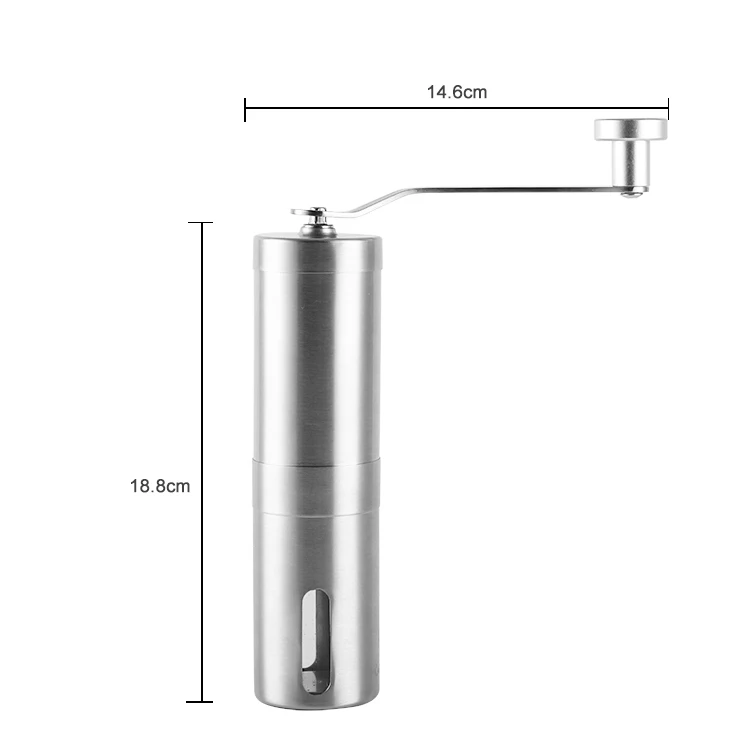 Factory Stainless Steel Burr Hand Custom Manual Coffee Grinder