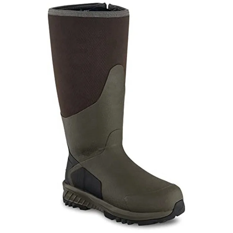 Wholesale cheap classic natural rubber neoprene hunting boots for men