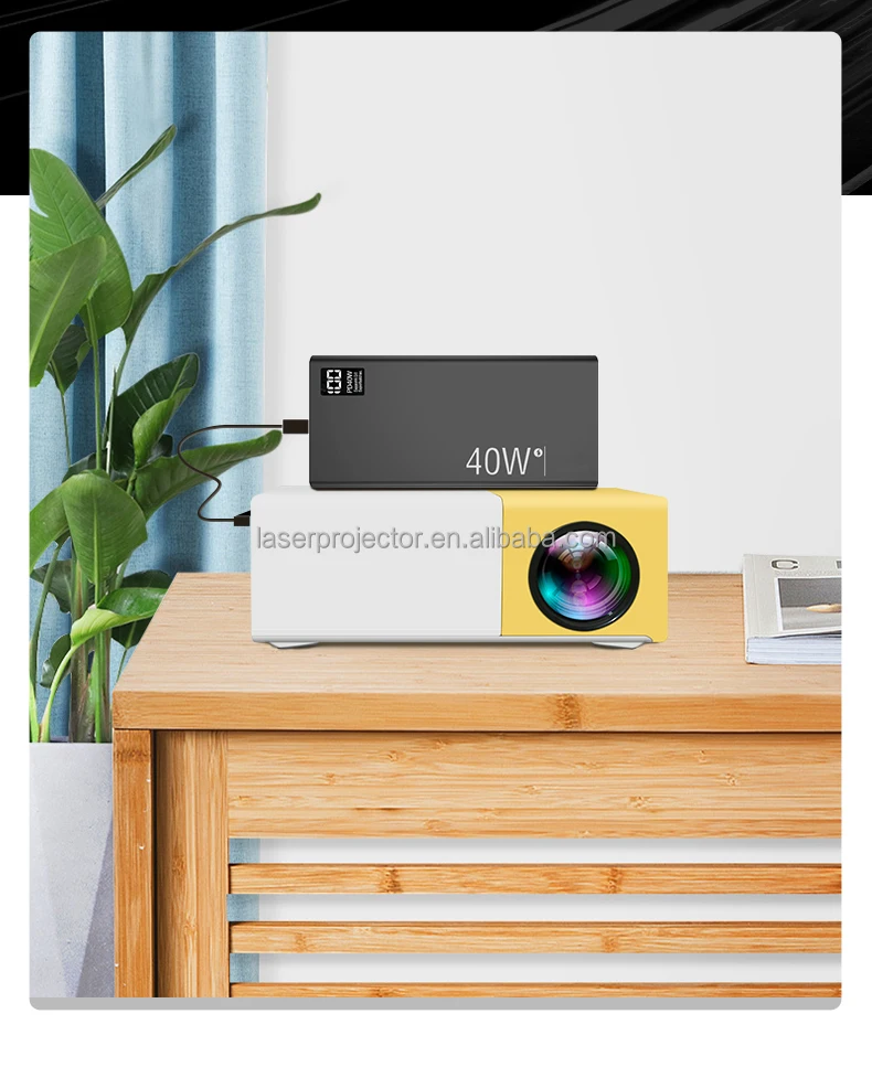 Free Sample Yg300 720P Logo Full Color Hd Led Projector Outdoor Mini Home Smart Phone Led Projector H4 Mini Movie Projector