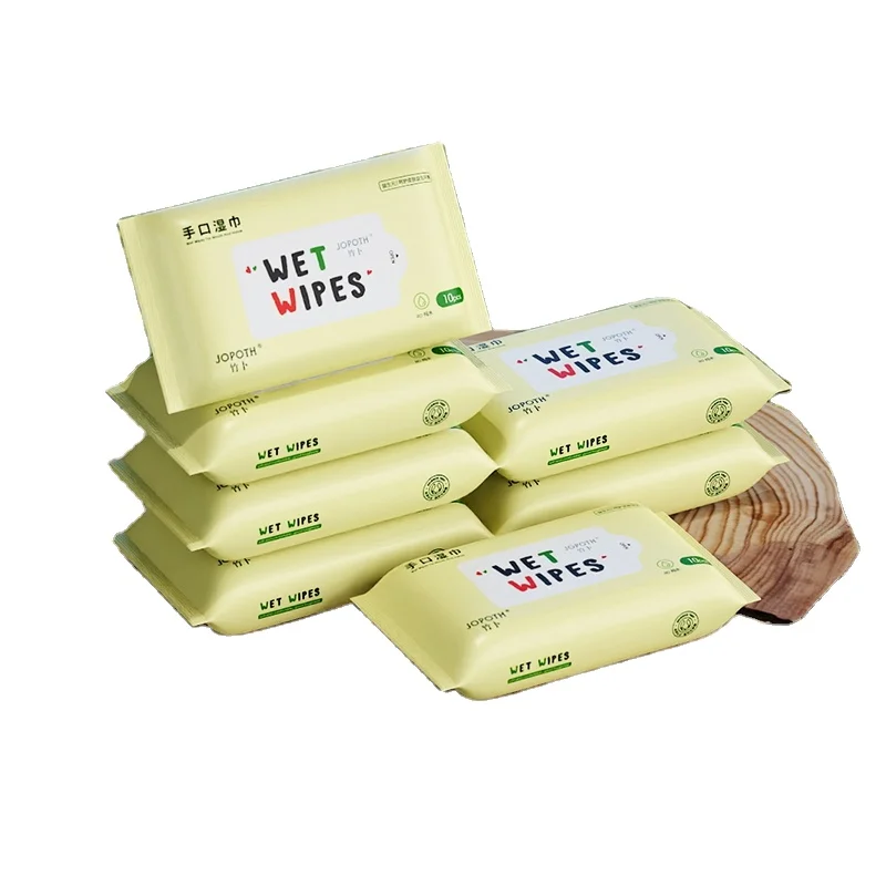 Wholesale small pack nonwoven fabric wet wipes tissue face hand mouth baby wet wipe